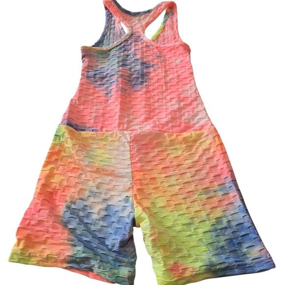 Nwt Hot Kiss Tye Dyed Romper Size Small - Picture 2 of 2